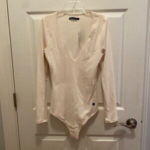 NWT Abercrombie & Fitch Bodysuit – Cream – Size Large